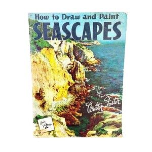 Vintage How To Draw and Paint Seascapes by Walter Foster Art Instruction Book